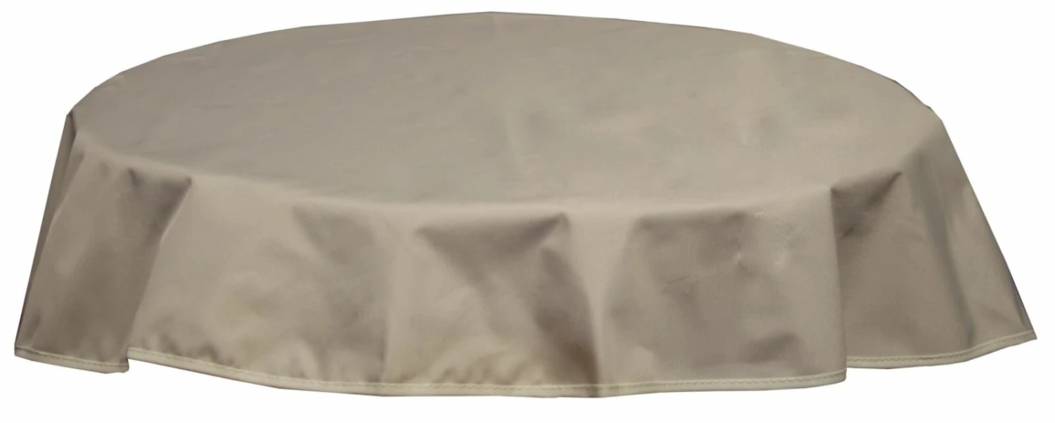 Tischdecke - ivory - Polyester - 120 cm Ø 3 Tischdecke - ivory - Polyester - 120 cm Ø