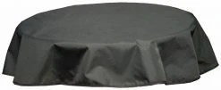 Tischdecke - anthrazit - Polyester - 120 cm Ø