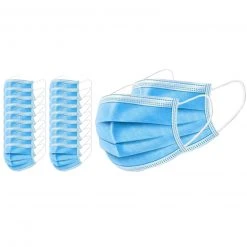 20er-Set Einweg Mund-Nasen-Masken in Blau – Bequem & Hygienisch
